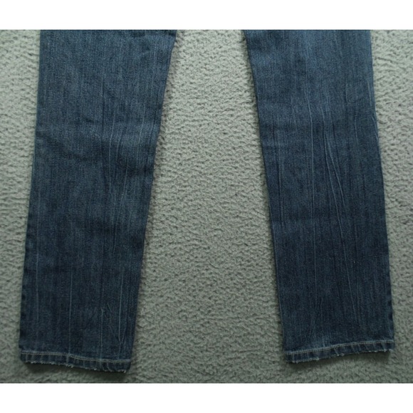 Vintage Bongo Jeans Womens Size 11 Blue Denim Straight Leg Mid Rise Stretch NWT - Picture 7 of 15